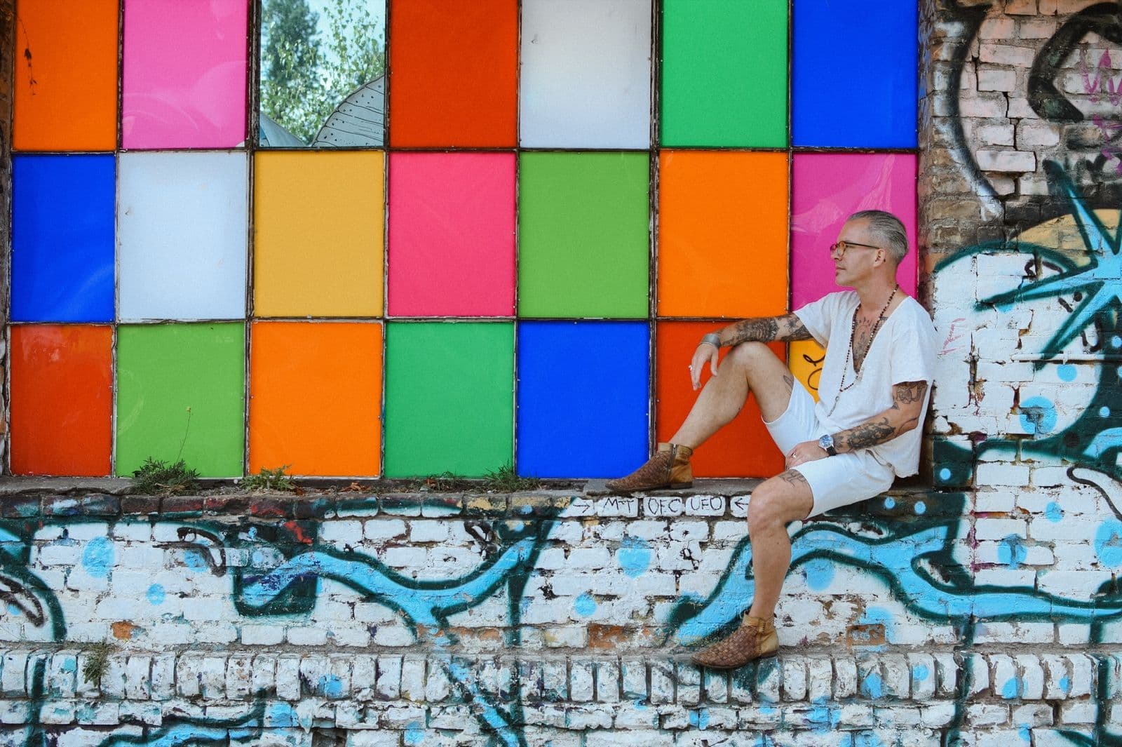 Alistair Langer recording the Catalyzing Radical Systemic Change podcast